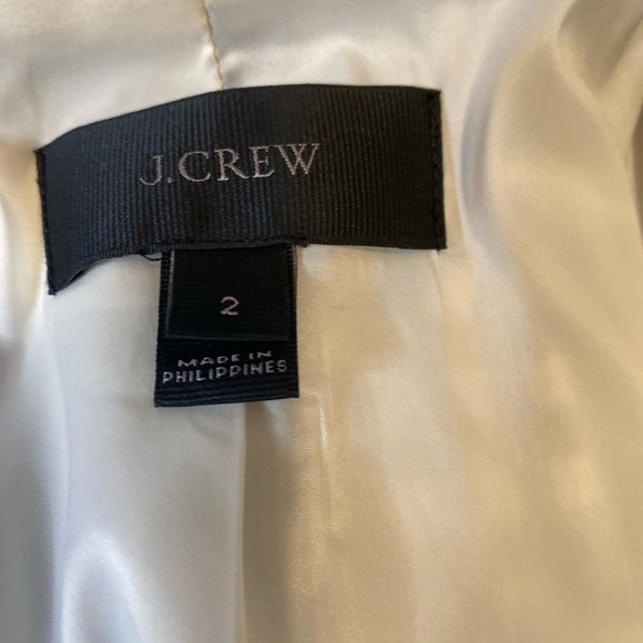 JCrew Blue & White Gingham Blazer Size 2 - Picture 7 of 9